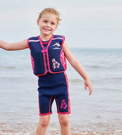 Konfidence Schwimmweste - Original - Navy Hibiskus