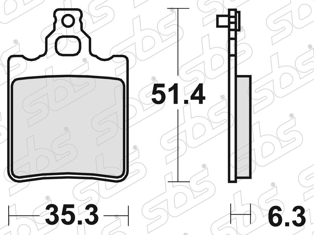 SBS - Plaquettes de frein 574 SI