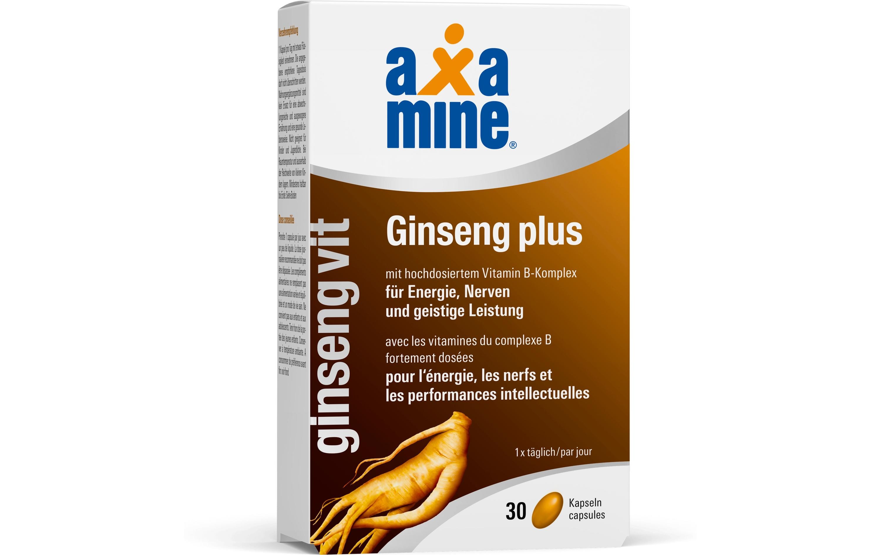 ginsengVit Caps 30 KapselnNahrungsergänzungsmittel mit Extrakt aus Panax Ginseng, Vitaminen und Zink