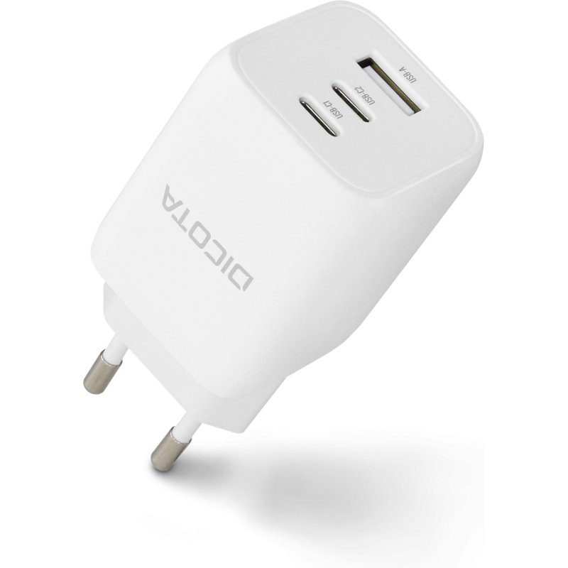 DICOTA D32054 chargeur d'appareils mobiles Universel Blanc Secteur Charge rapide Intérieure