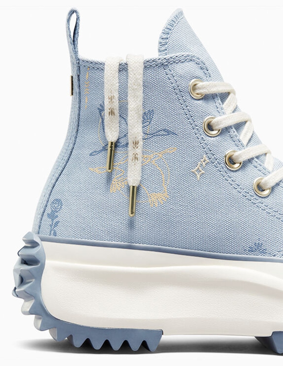converse Sneakers femme run star hike hi heirloom silver