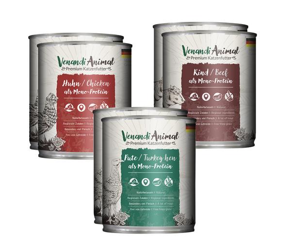 Venandi Animal Nassfutter für Katzen Adult