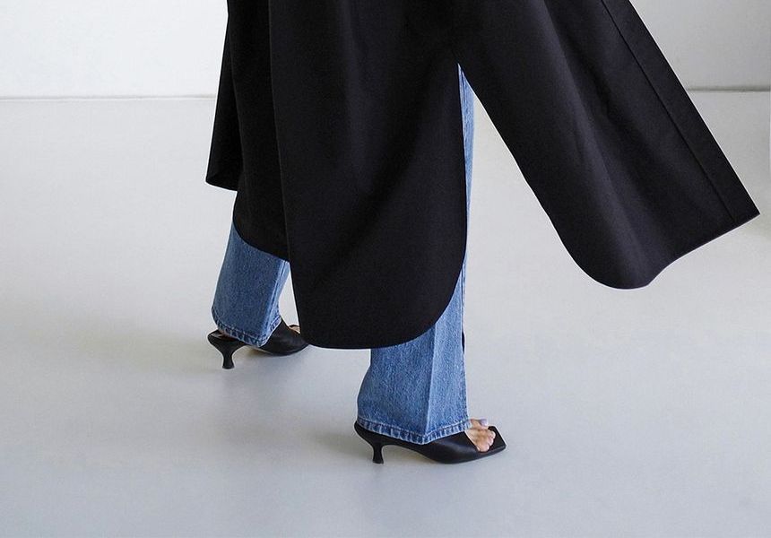 Ango - Oversized lang overhemd met lange mouwen en split