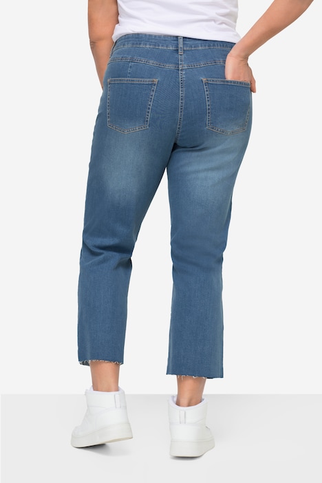 7/8-Jeans Claire, Stretchkomfort, geschnittener Saum, 5-Pocket