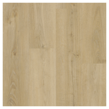 Click PVC Basic rechte stroken crème bruin eiken houtlook