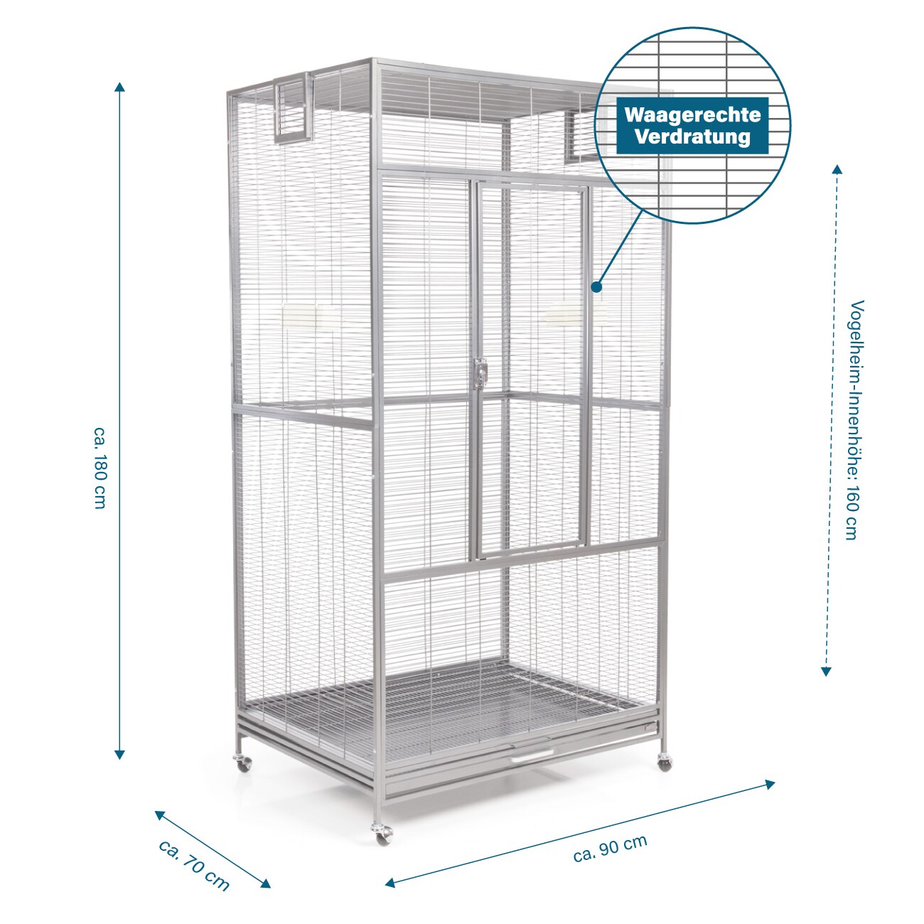Montana Cages Voliere New Sydney I hellgrau