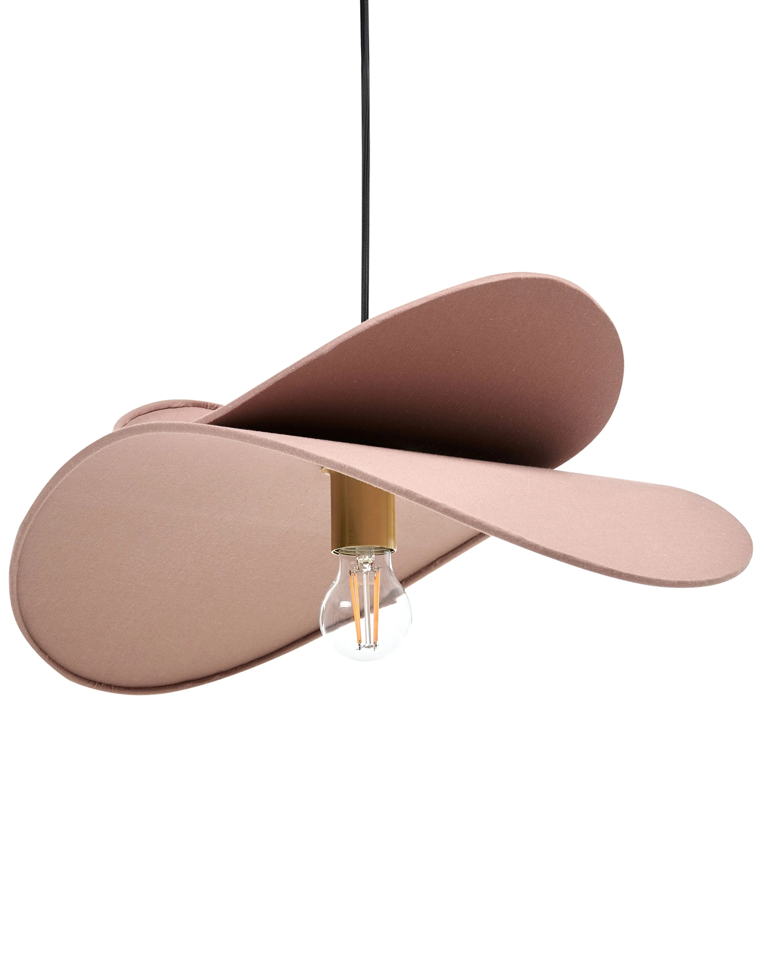 Hanglamp MASCOTA Linnen Lichtbruin