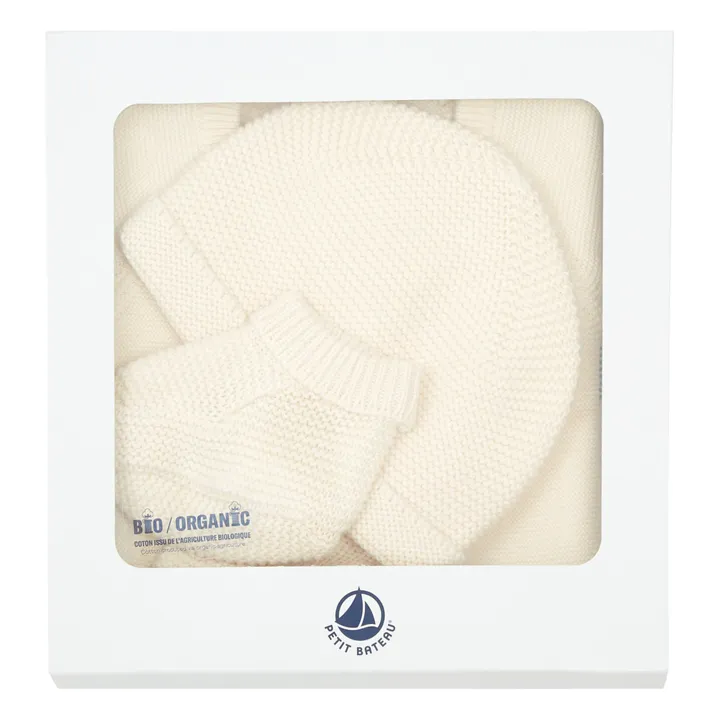Petit Bateau Coffret Cadeau Naissance en Tricot | Beige