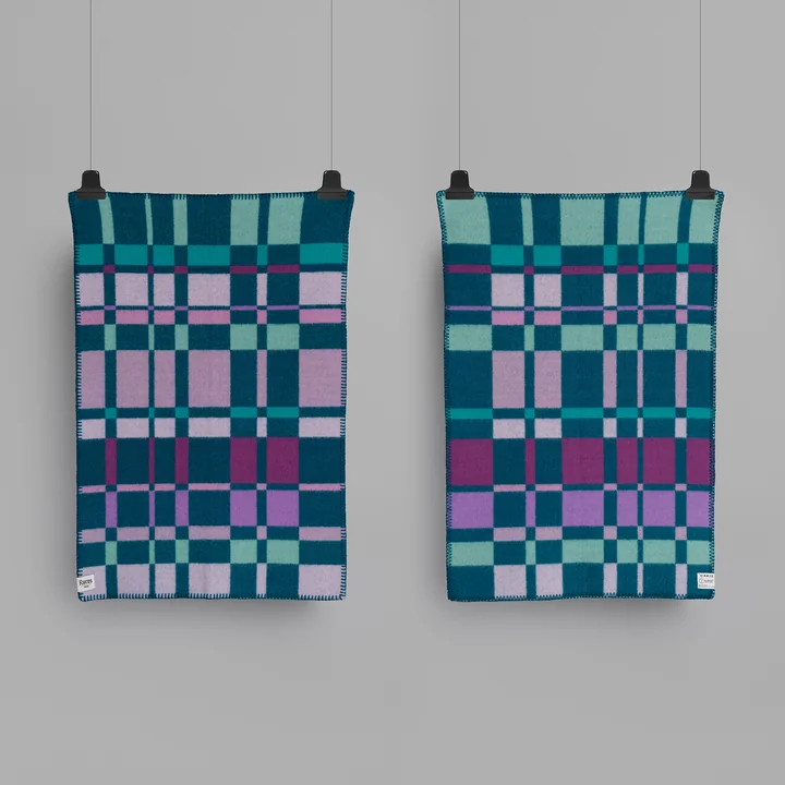 Røros Tweed - City Babydecke, 100 x 67 cm, mint