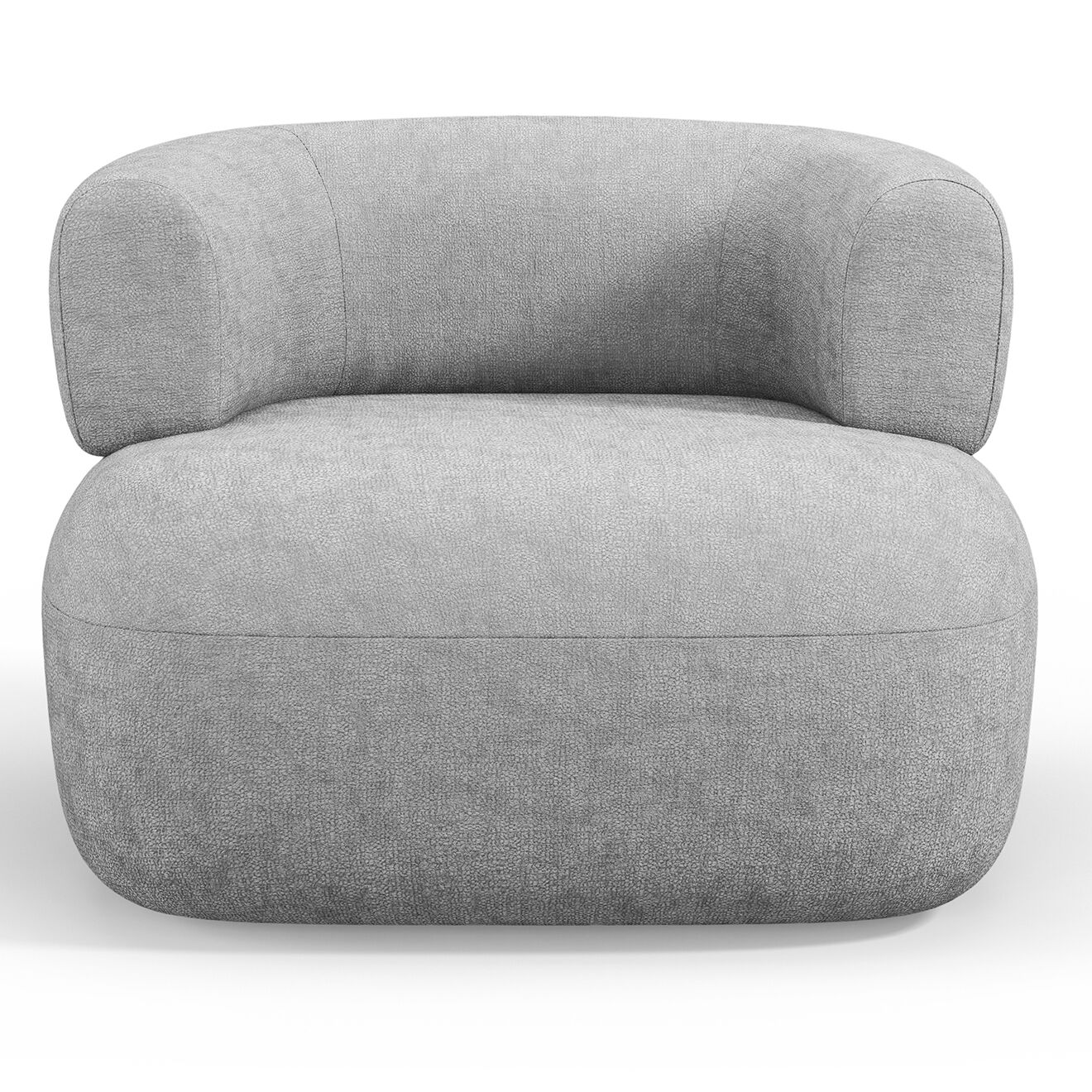 Micadoni Fauteuil Jenny gris - 90x88x73 cm