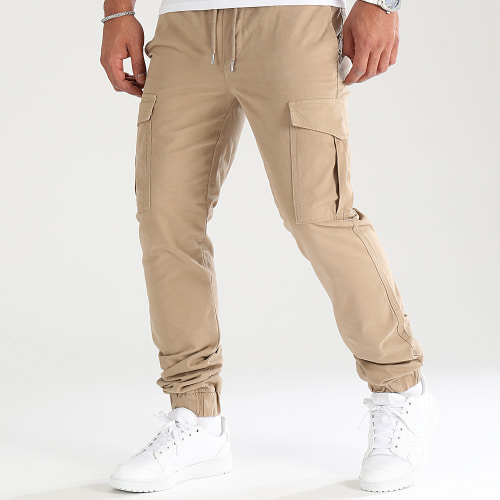 Lot De 2 Pantalons Cargo 2712 2714 Beige Gris Anthracite