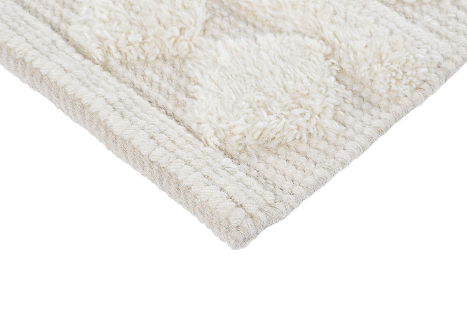 Teppich Kelim Stockholm 70 x 140 cm Creme