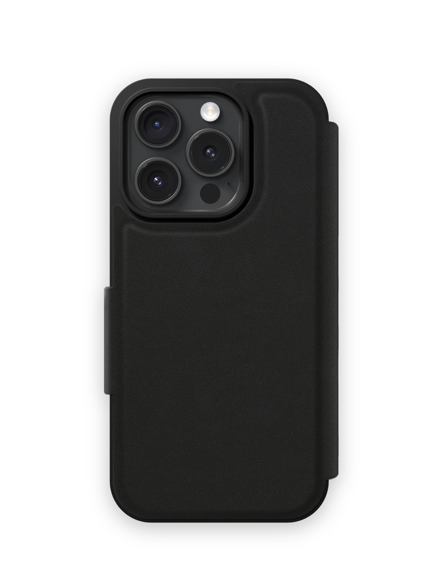 iPhone 15 Pro Magsafe Tasche Flip Cover Folio Wallet Recycled (IDFMSW-I2361P-01) - Schwarz