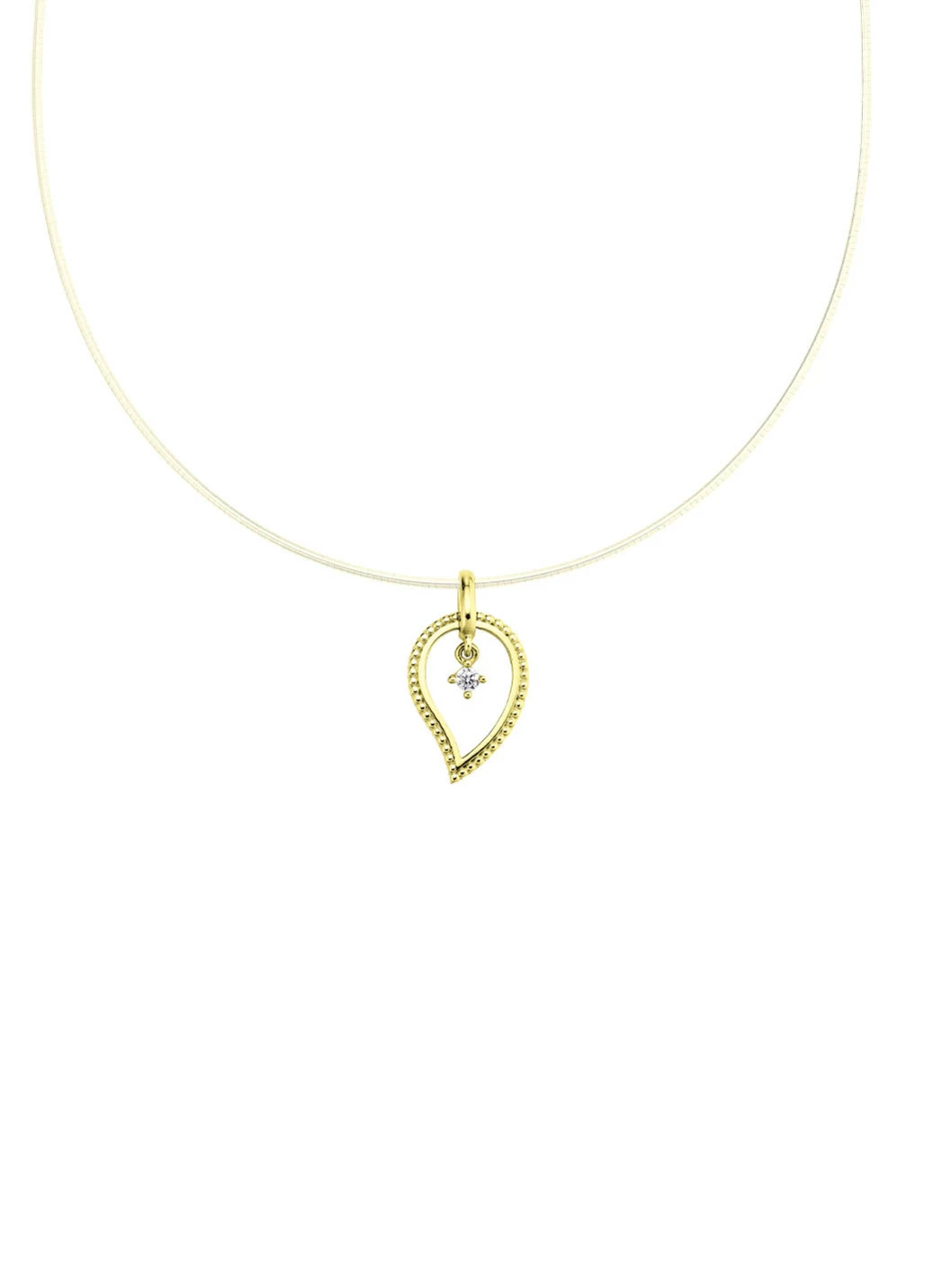 Edler Anhänger aus Gold 585/- fein mit Brillant