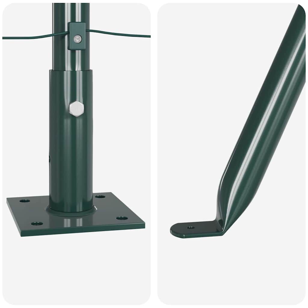 vidaXL Schuttingpalen 13 st Groen Ø32mm 150 cm