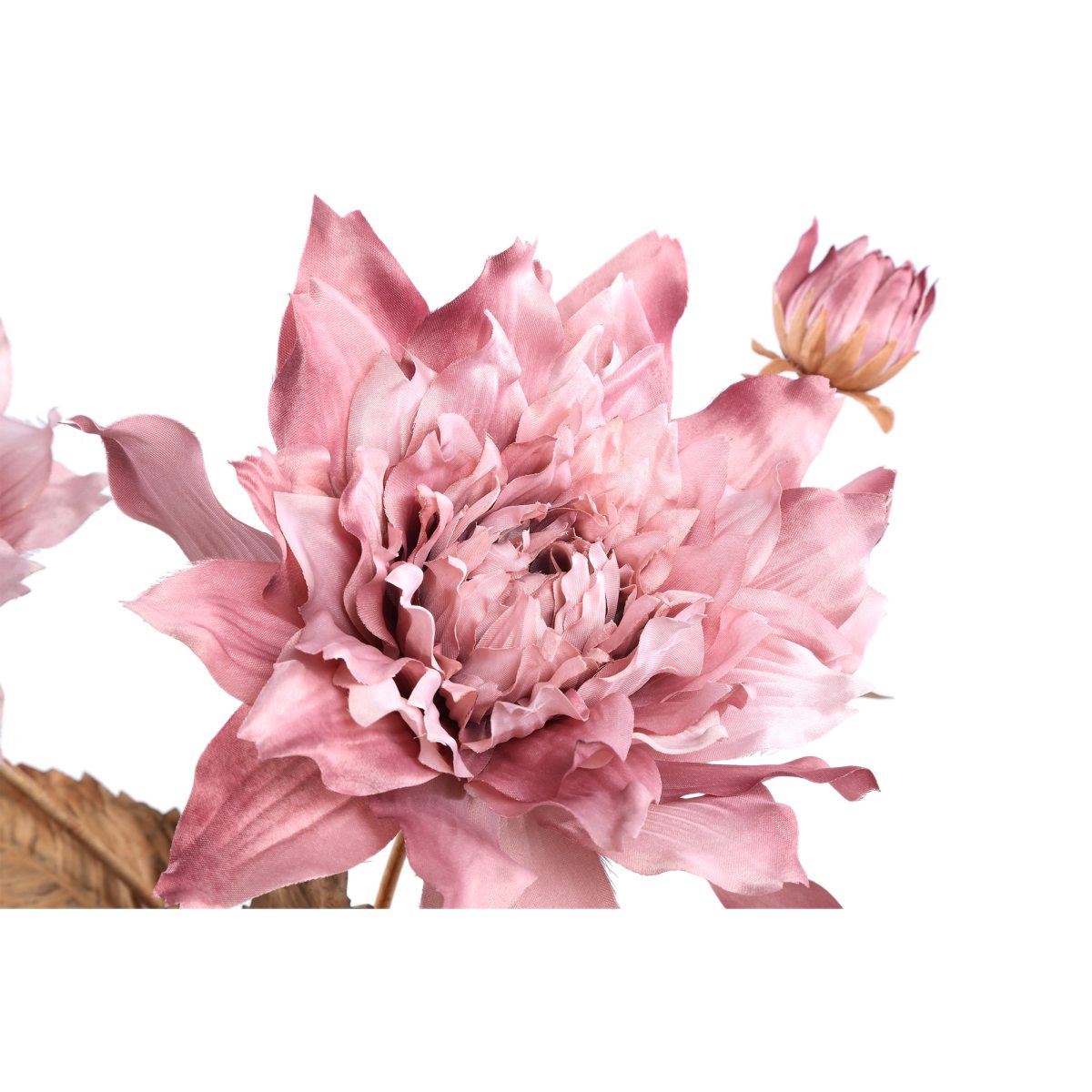 Ptmd branche artificielles dahlia - 27x38x79 cm - plastique - pourpre