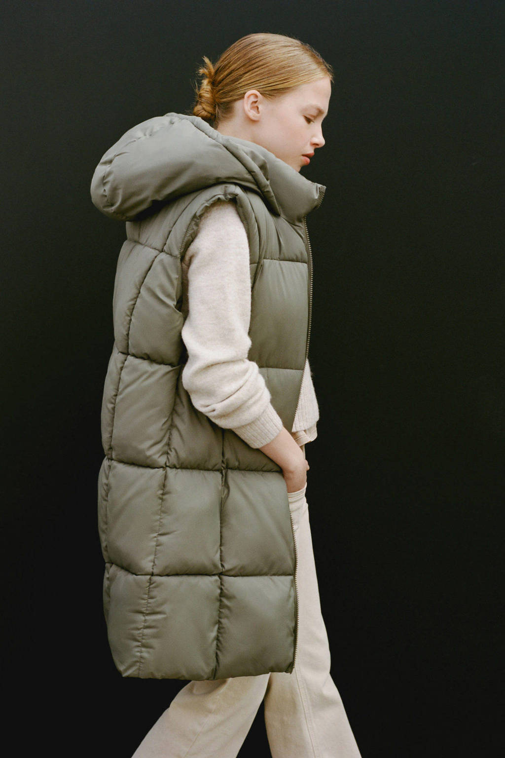 MANGO TEEN bodywarmer kaki