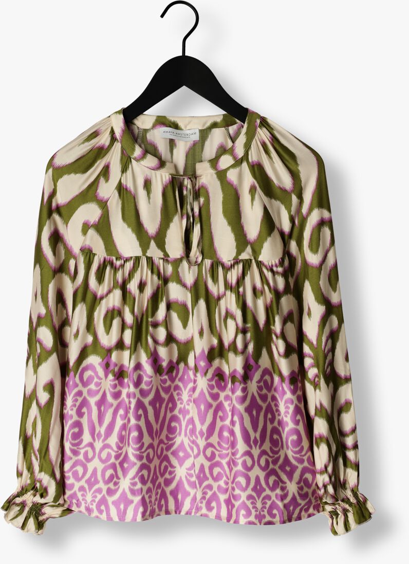 AMAYA AMSTERDAM groene amaya amsterdam blouse carmen