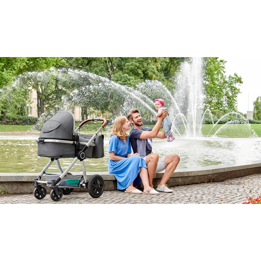 Kinderkraft Kombikinderwagen 3 in 1 Veo Grey