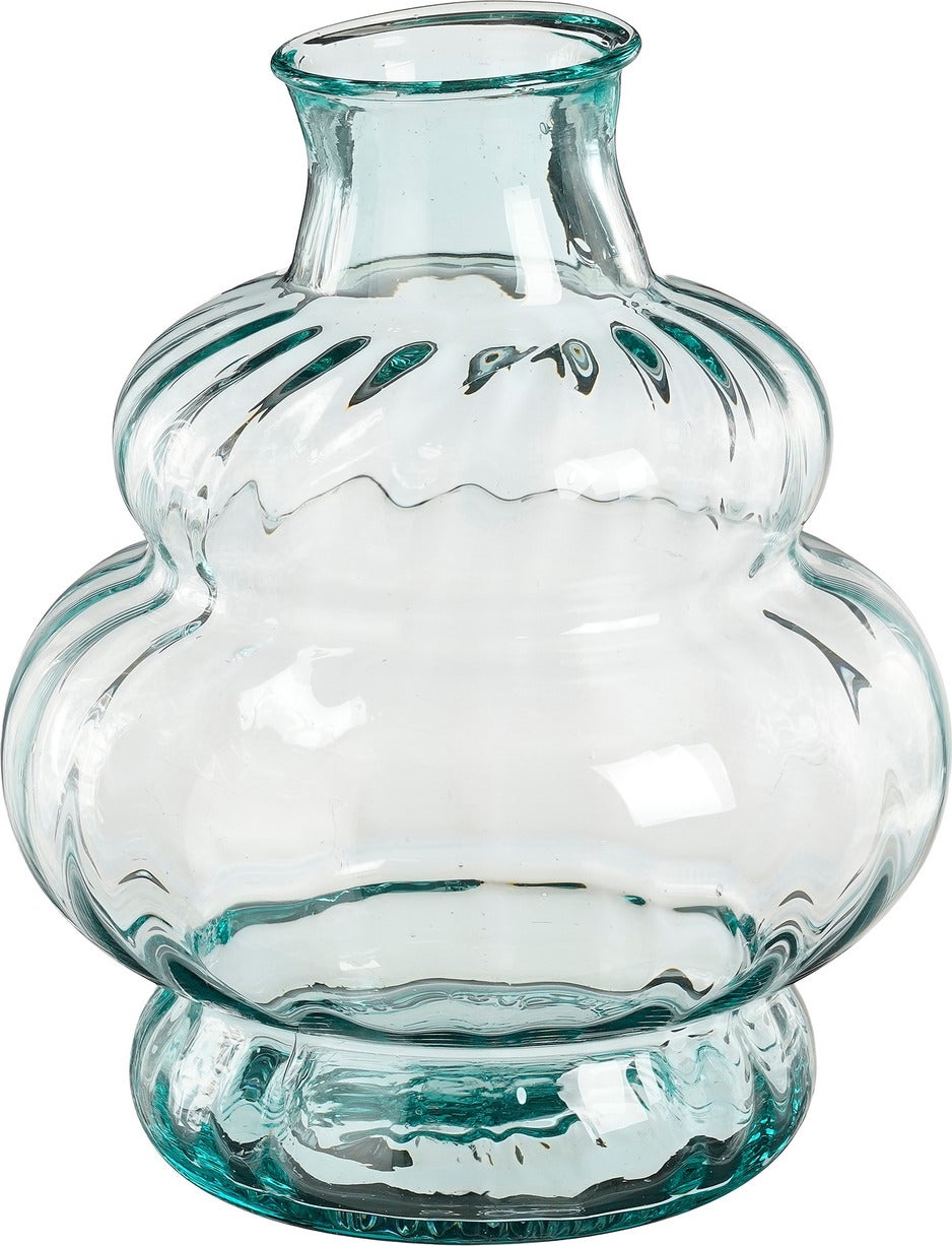 Mica Decorations vaas Emilia transparant D 25 H 30 cm