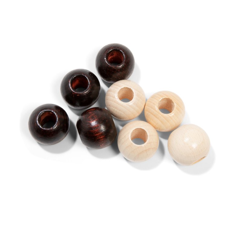 Holzperlen Buche Set