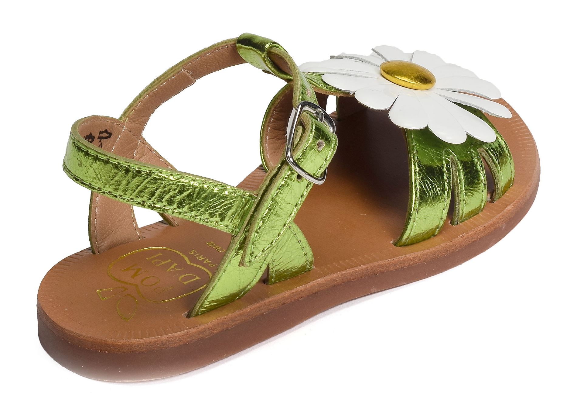 Plagette big flo vert