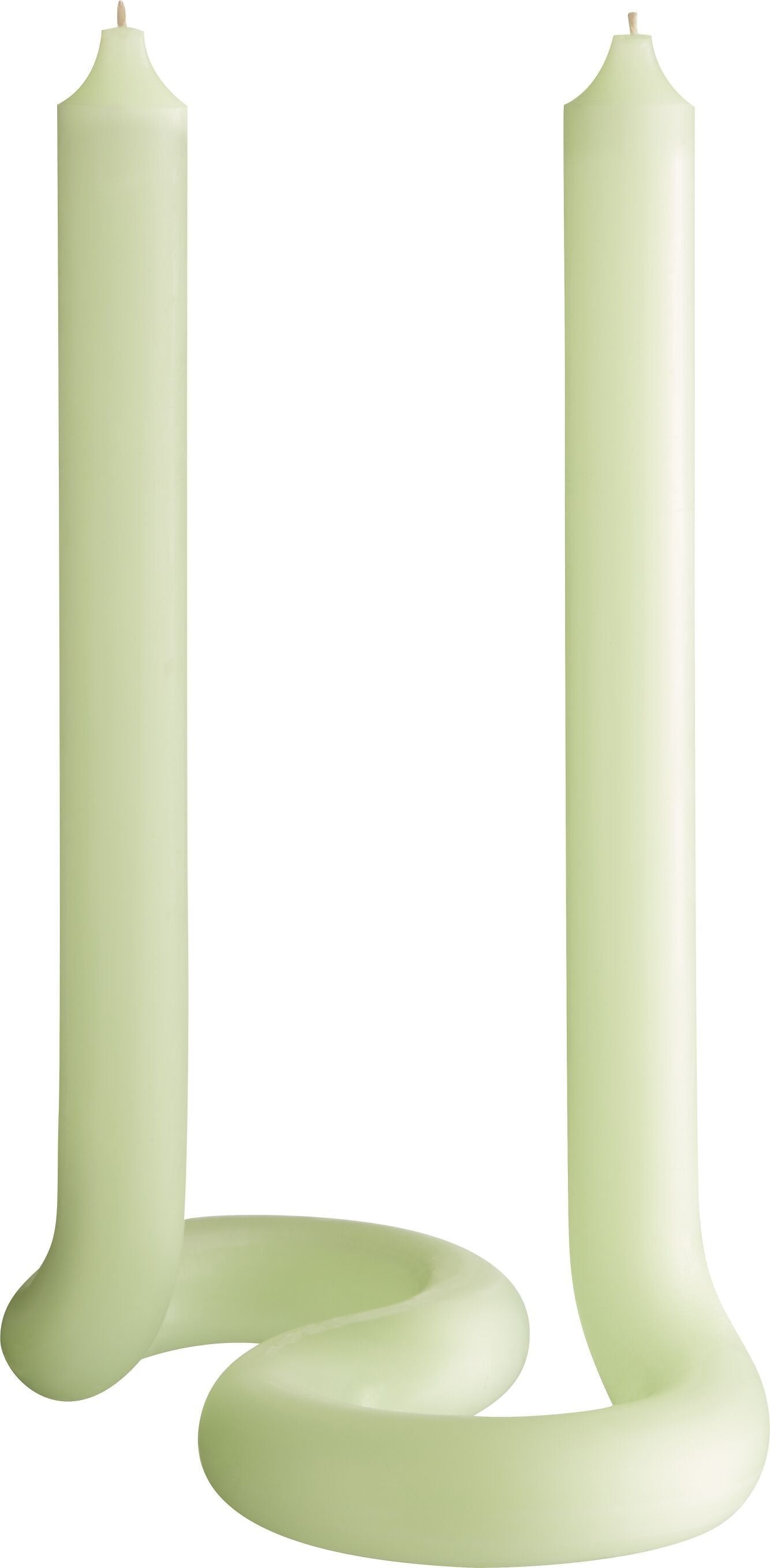 TWIST Kerze mint H27.5cm - Mint / B: 17.0 cm x T: 10.0 cm x H: 24.5 cm