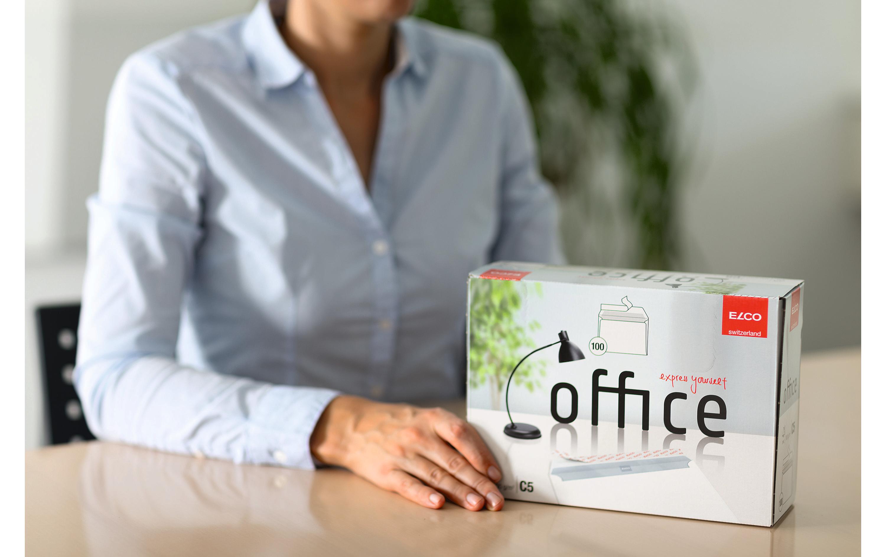 Couvert Office Box C5 ohne Fenster, 100 StückKuvert C5 in praktischer Box