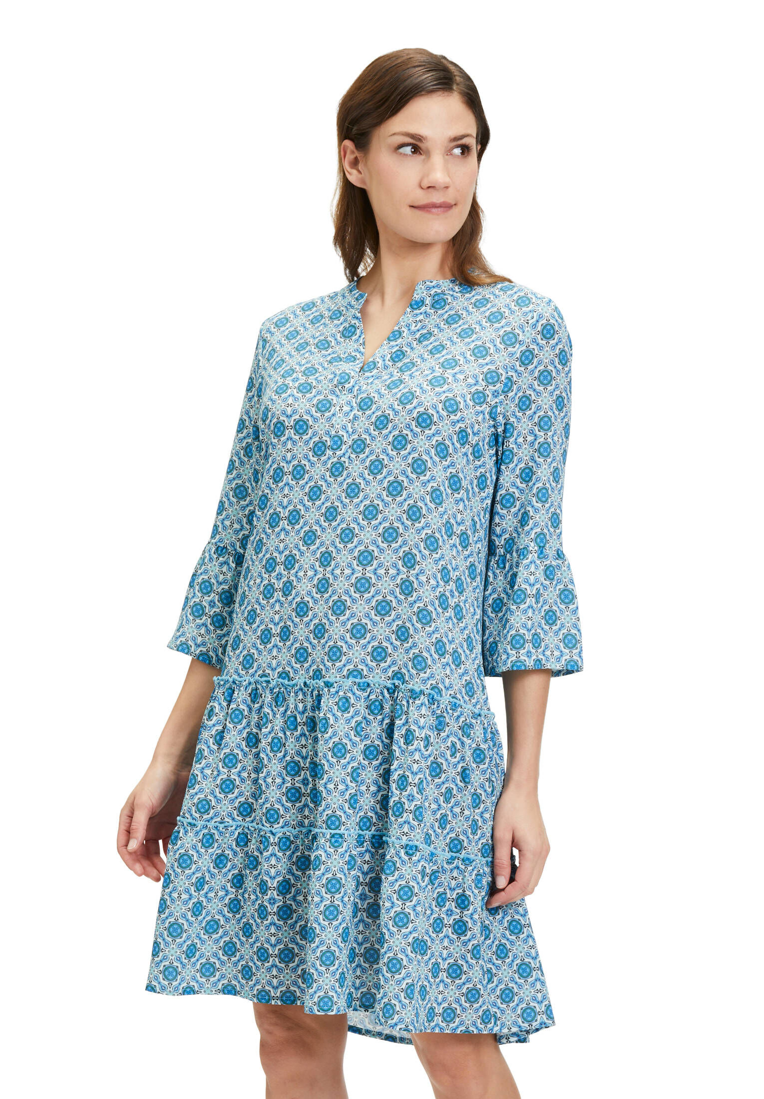 Cartoon| Damen Casual-Kleid mit Stufen