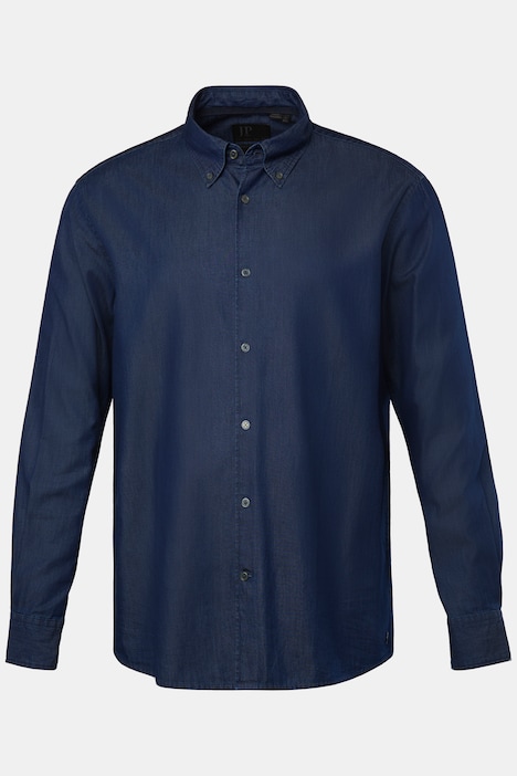 JP 1880 Jeanshemd, Langarm, Buttondown-Kragen, Comfort Fit, bis 8 XL