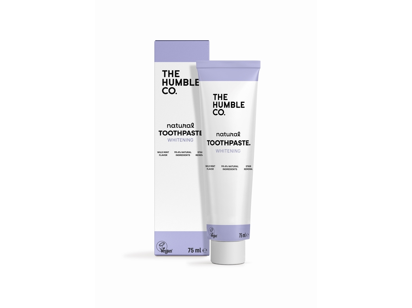 DENTÍFRICO THE HUMBLE CO NATURAL CARVÃO 75ML