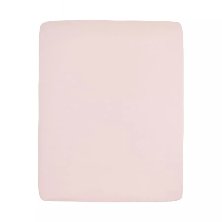 Meyco Jersey Spannbettlaken Laufgittermatraze 75 x 95 cm Soft Pink