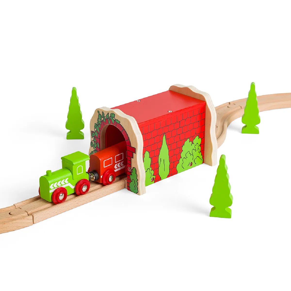 Bigjigs Rail Tunnel Brique Rouge