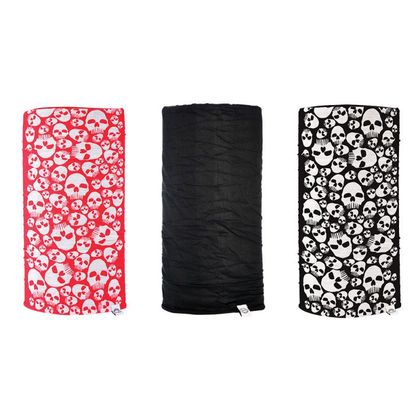 Tour de cou Oxford COMFY SKULLS 3-PACK - Noir / Blanc
