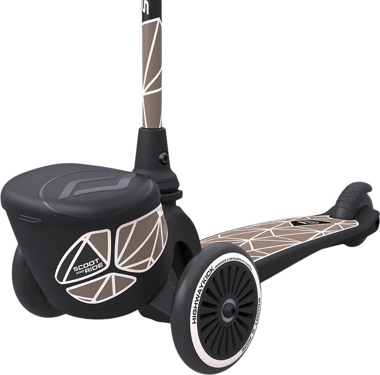 Scoot & Ride Highwaykick 2 lifestyle brown lines Sort & beige