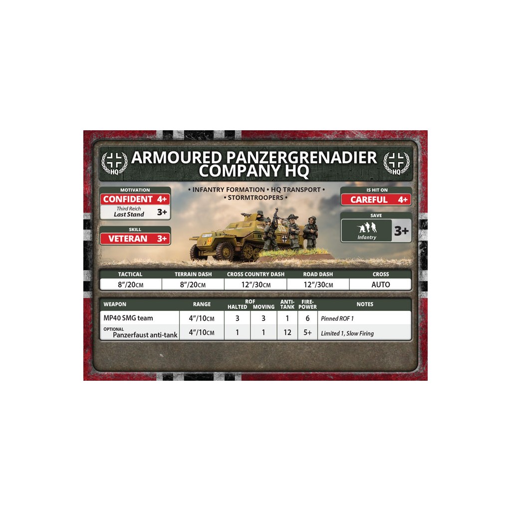 Flames of War - Armoured Panzergrenadier Company HQ