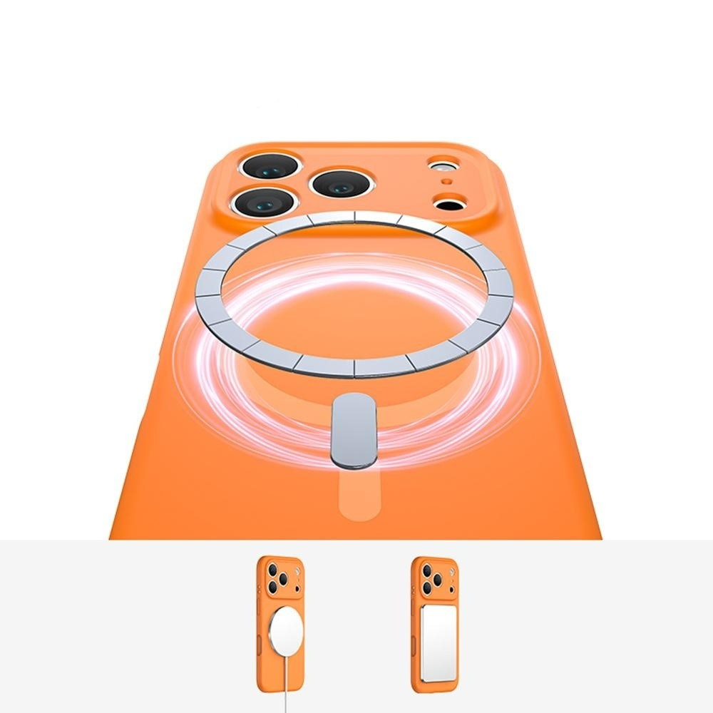 iPhone 17 Pro Max MagSafe Silikon Case Hülle mit Kameraschutz - Lila