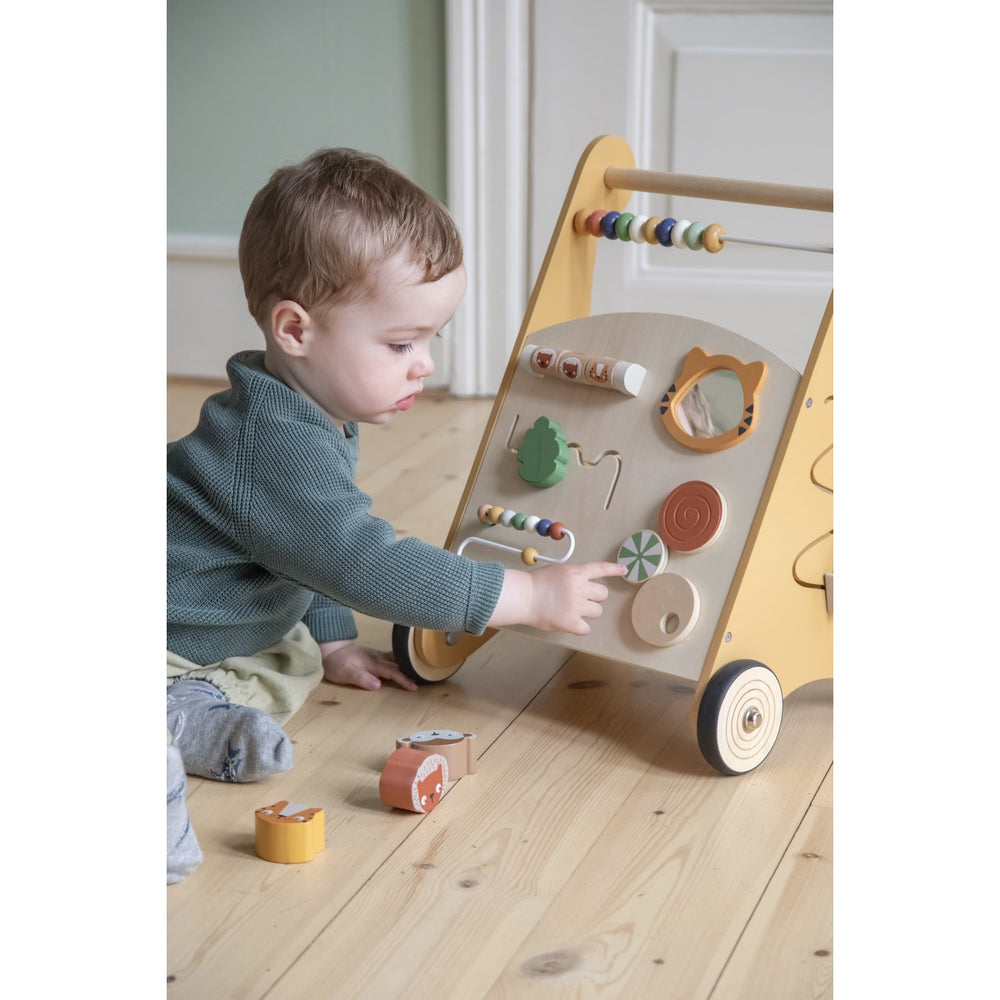 Køb Sebra Wildlife Aktivitets Gåvogn Wooden