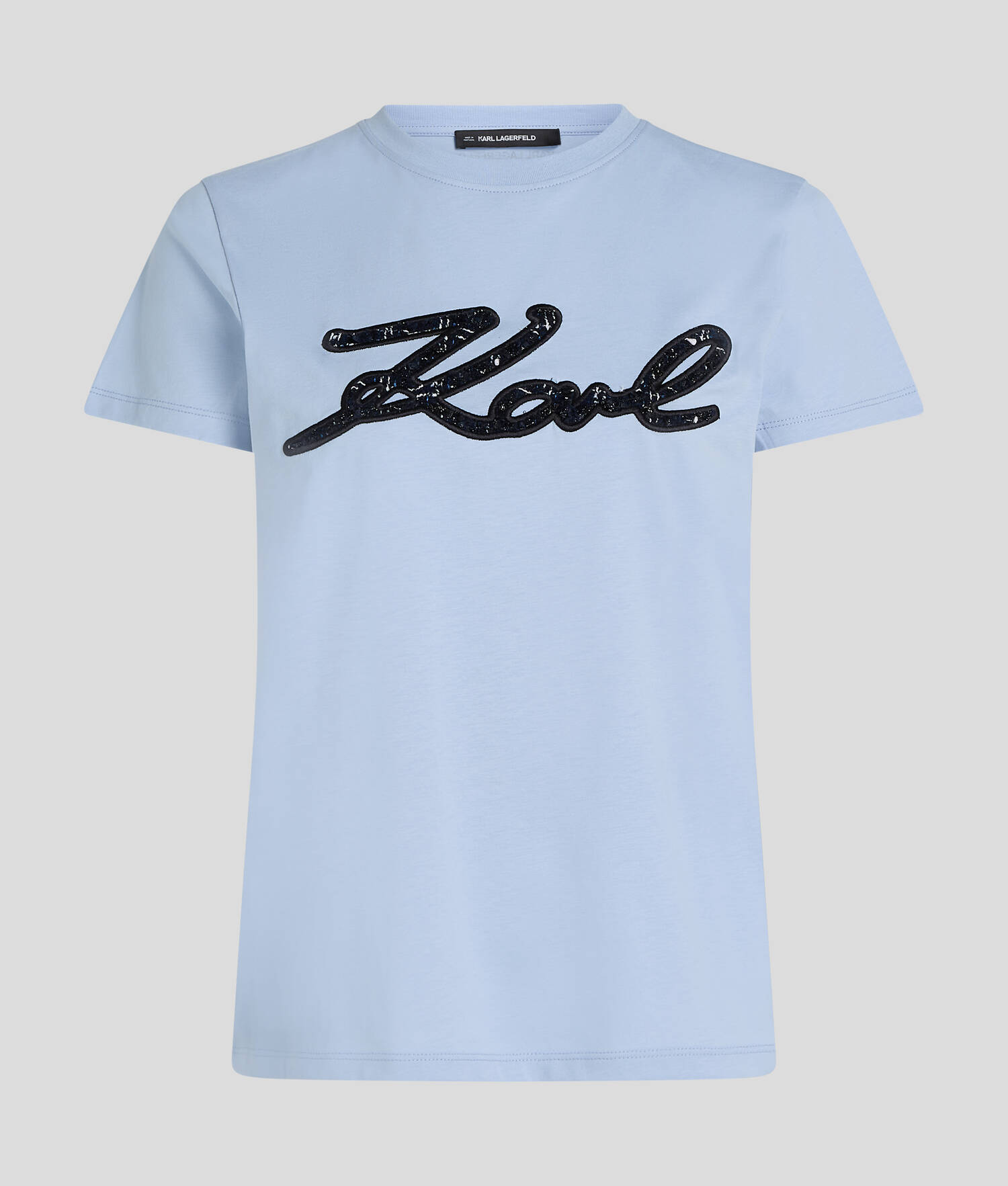T-SHIRT EN BOUCLÉ KARL SIGNATURE