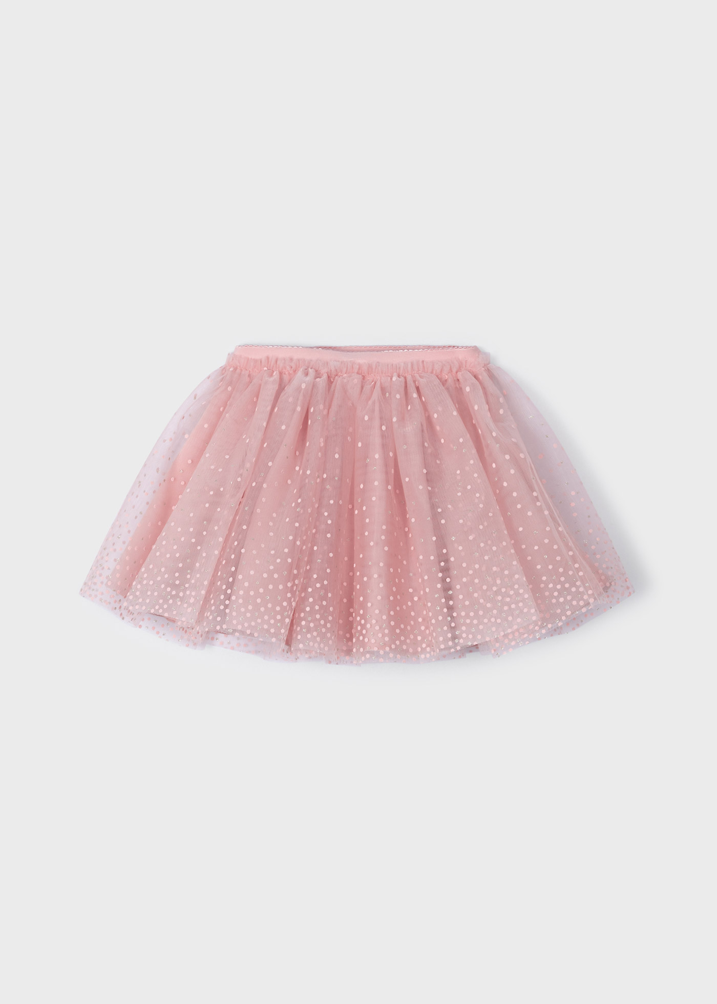 Saia de tule com glitter para meninas