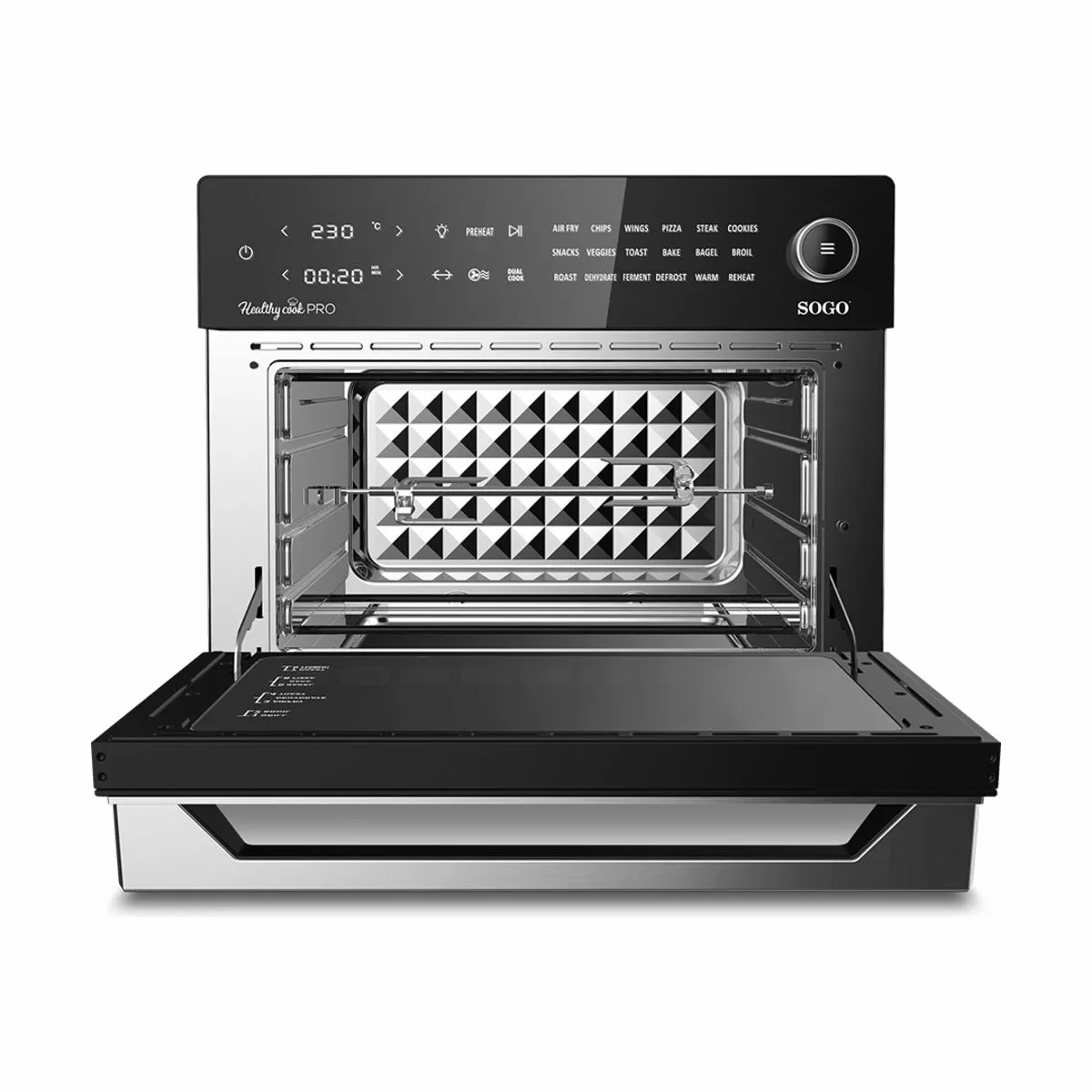 Sogo Ovn m. airfryer og rotisserie