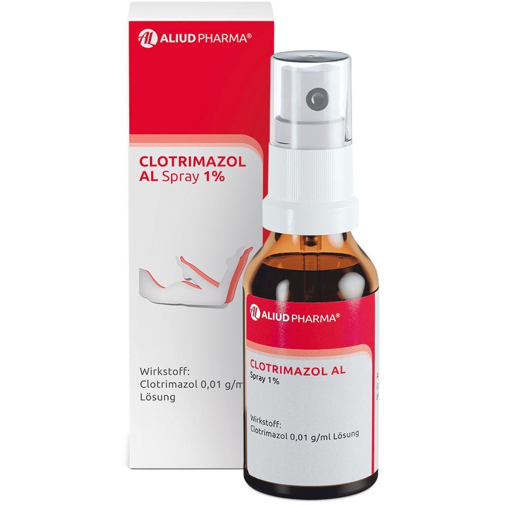 Clotrimazol AL Spray 1% bei Fußpilz