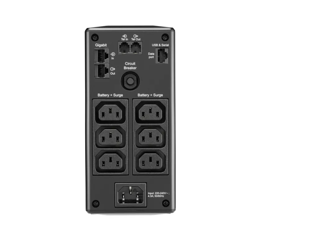 APC Back-UPS Pro BR900MI - UPS - AC 230 V - 540 Watt - 900 VA - USB - output-stikforbindelser: 6 - sort