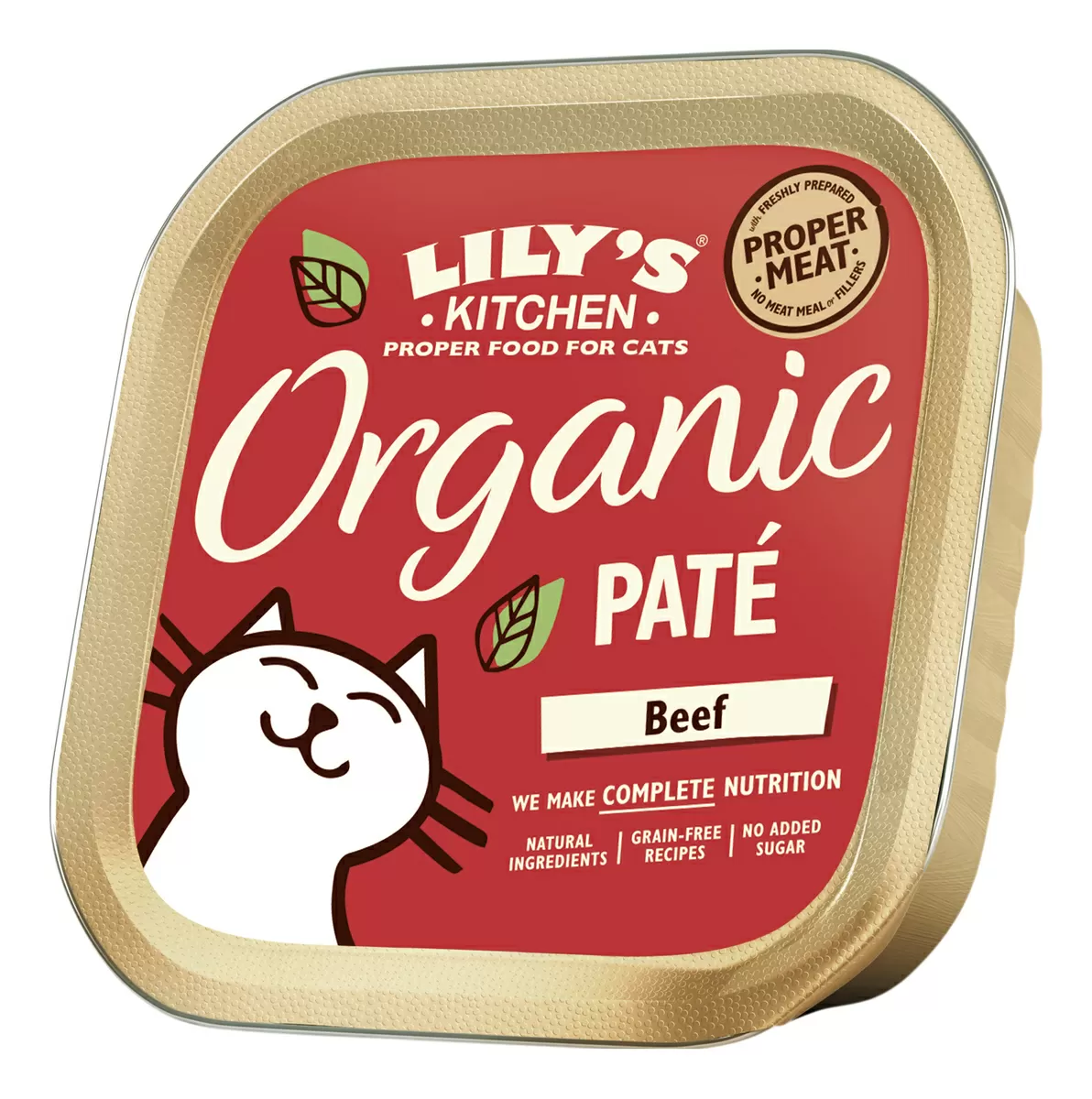 Lily´s Kitchen vådfoder til kat, Organic Beef Dinner - 85g.