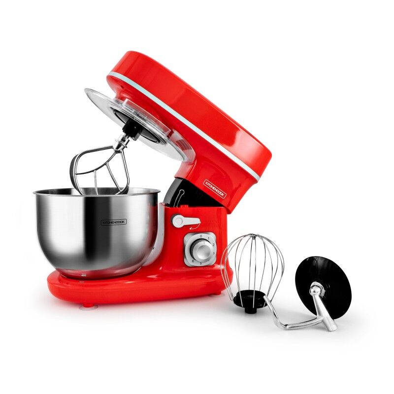 Kitchencook Robot pétrin avec bras amovible à 35° rouge - 5 L