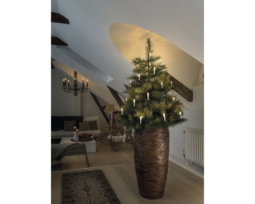 Konstsmide kaarslichtsnoer, 9,6 m + 1,5 m aansluitdraad, 25 LED's, warm wit licht