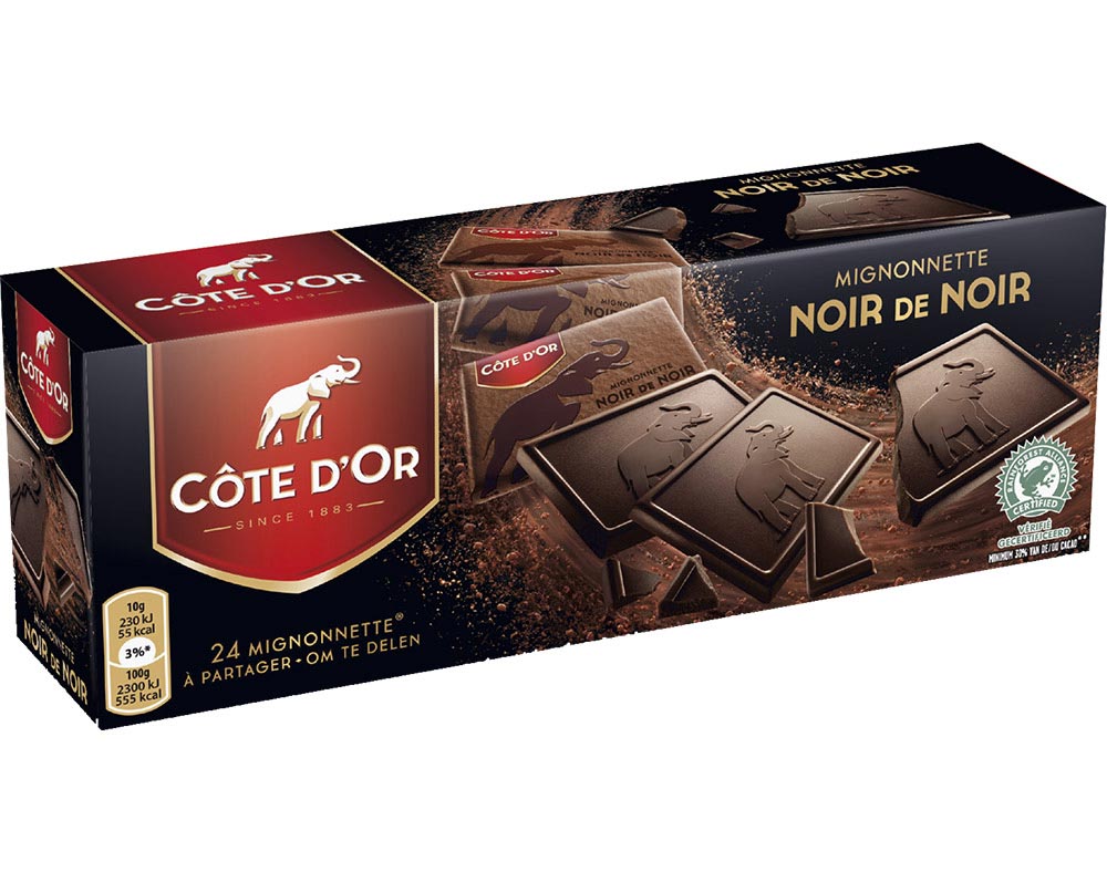 CHOCOLATE CÔTE D'OR NEGRO MIGNONNETTE NOIR 24X10 G