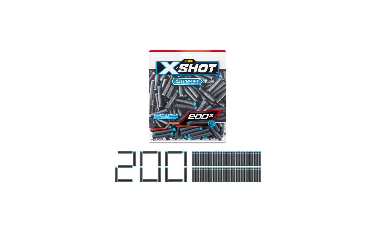 X-shot 200 darts refill foilbag