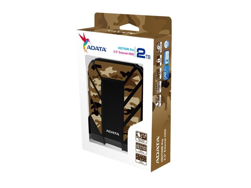 ADATA Externe Festplatte HD710M Pro 2 TB Externe Festplatte in Militär-Qualität