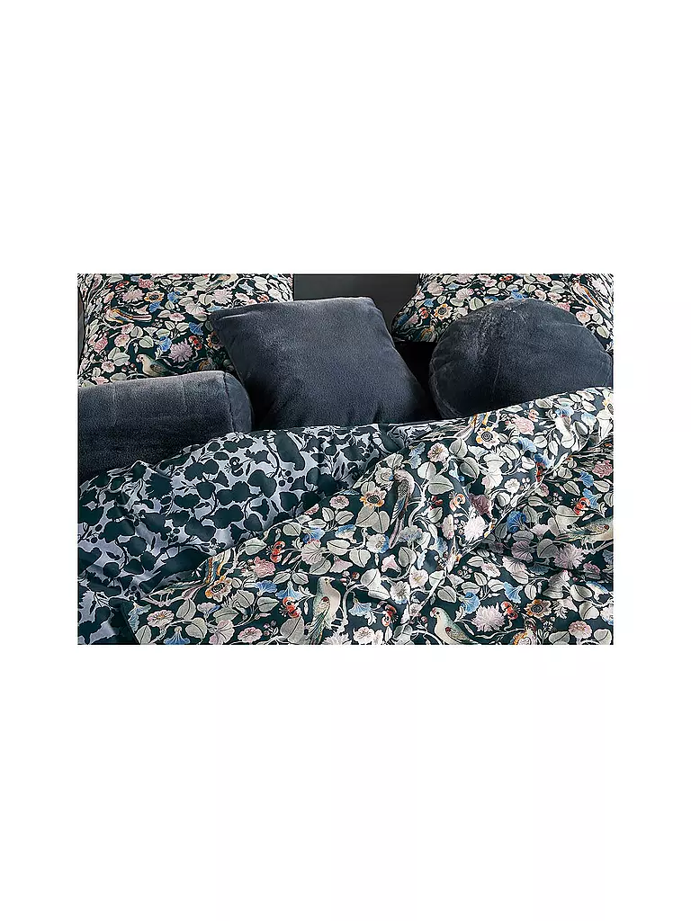 ESSENZA Satin-Bettwäsche ALESTE 70x90cm/140x200cm Slatey Grey petrol